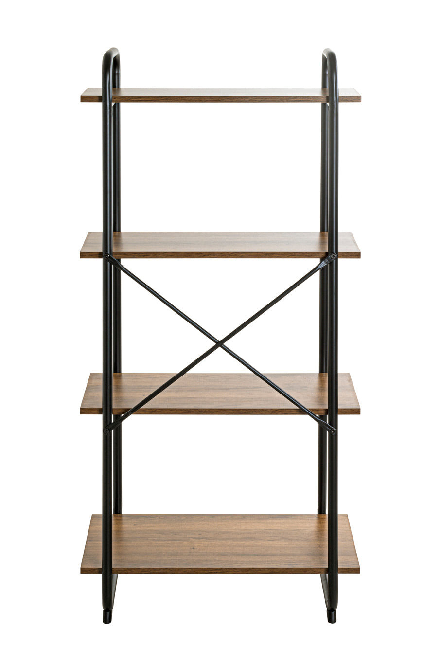 HAKU Möbel Regal aus Holzwerkstoff Kippschutz in Braun, 60 x 36 cm, H 128 cm