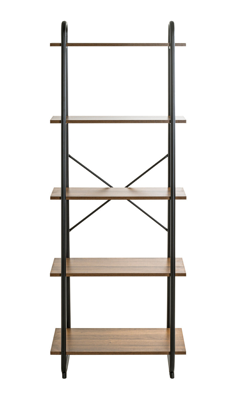 HAKU Möbel Regal aus Holzwerkstoff Kippschutz in Braun, 60 x 36 cm, H 164 cm