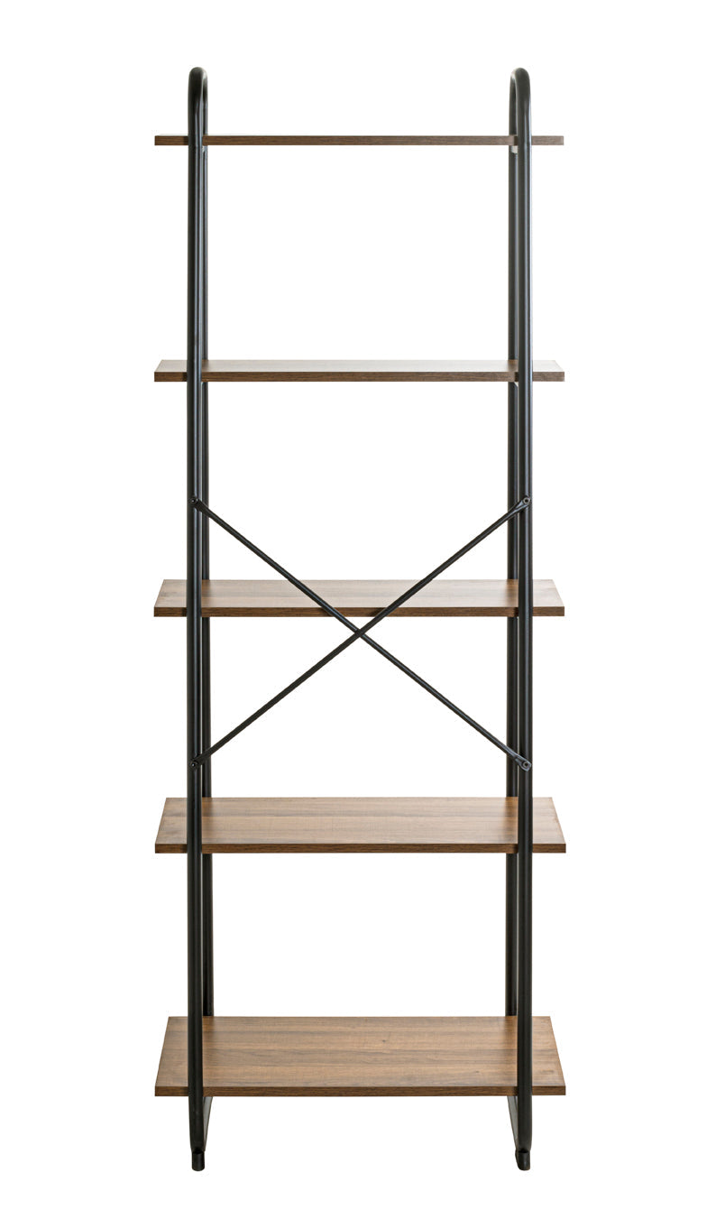 HAKU Möbel Regal aus Holzwerkstoff Kippschutz in Braun, 60 x 36 cm, H 164 cm