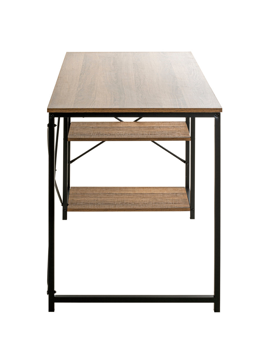 HAKU Möbel Schreibtisch aus Holzwerkstoff kratzunempfindlich in Braun 120 x 60 x 74 cm