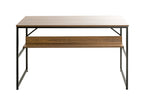 HAKU Möbel Schreibtisch aus Holzwerkstoff kratzunempfindlich in Braun 120 x 60 x 74 cm