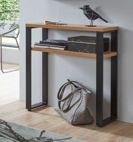 HAKU Möbel Konsole aus MDF kratzbeständig in Braun 70 x 28 x 75 cm