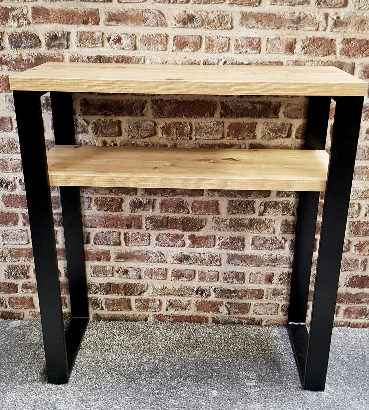 HAKU Möbel Konsole aus MDF kratzbeständig in Braun 70 x 28 x 75 cm