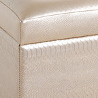 HAKU Möbel Sitztruhe aus Textil klappbar in Gold 65 x 40 x 42 cm