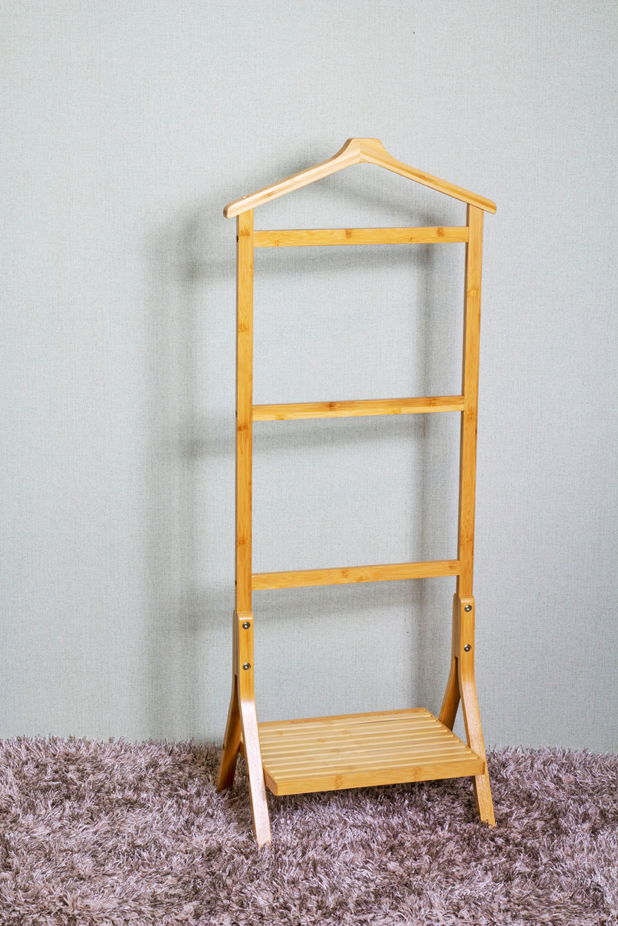 HAKU Möbel Herrendiener aus Bambus in Natur 46 x 28 x 115 cm