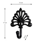 HAKU Möbel Garderobenhaken aus Metall in Schwarz