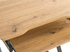 HAKU Möbel Computertisch auf Rollen aus MDF kratzbeständig in Anthrazit, Eiche