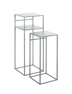 HAKU Möbel Beistelltisch aus Metall in Grau