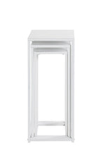 HAKU Möbel Blumensäule aus Metall in Weiss