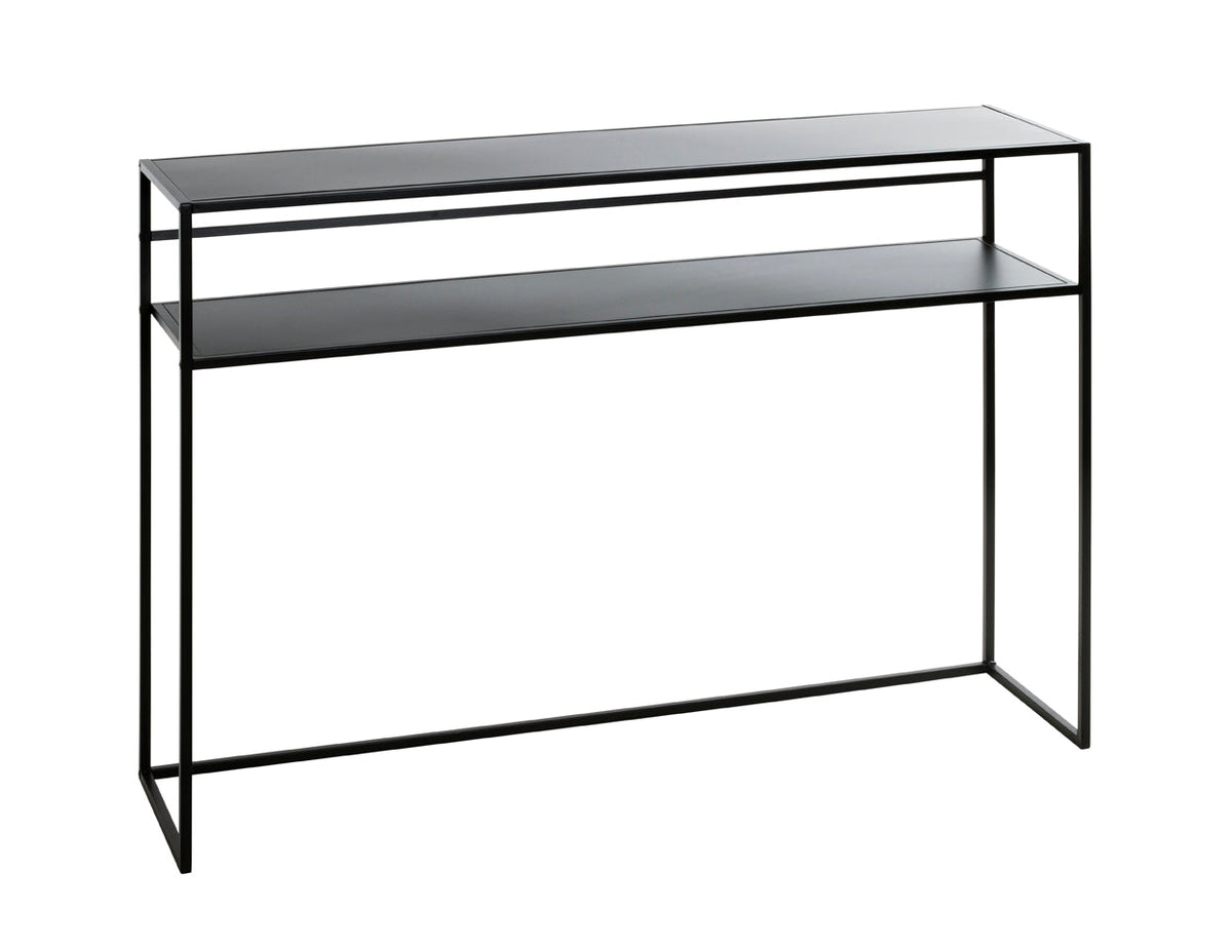 HAKU Möbel Konsole aus Metall Kippschutz in Schwarz