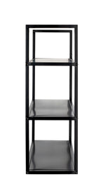 HAKU Möbel Wandregal aus Metall in Schwarz B 36-50 cm H 36-58 cm, 50 x 20 cm, H 58 cm