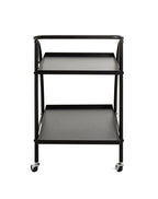 HAKU Möbel Servierwagen aus Metall in Schwarz 68 x 42 x 71 cm