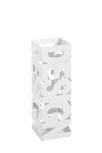 HAKU Möbel Schirmständer aus Metall Motiv Schriftzug in Weiss