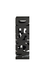 HAKU Möbel Schirmständer aus Metall Motiv Schriftzug in Schwarz