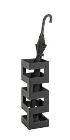 HAKU Möbel Schirmständer aus Metall 16 x 16 x 48 cm in Schwarz