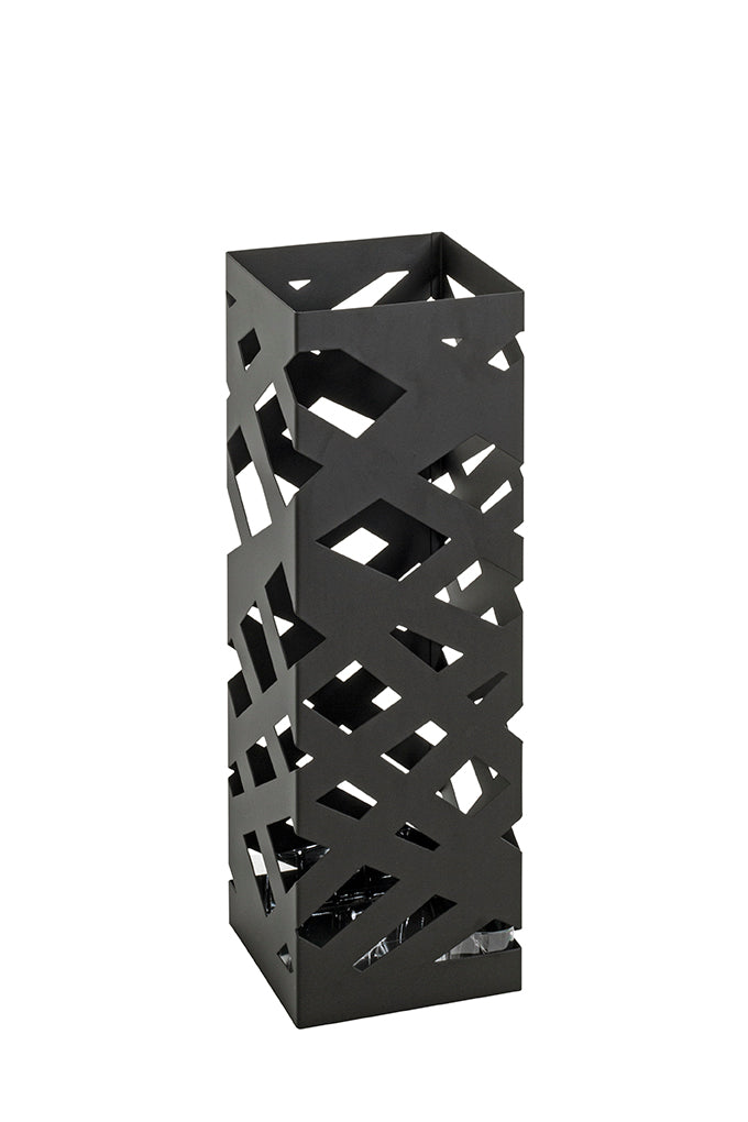 HAKU Möbel Schirmständer aus Metall 16 x 16 x 48 cm in Schwarz