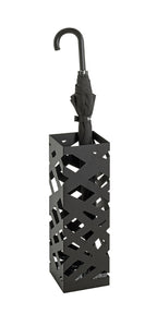 HAKU Möbel Schirmständer aus Metall 16 x 16 x 48 cm in Schwarz