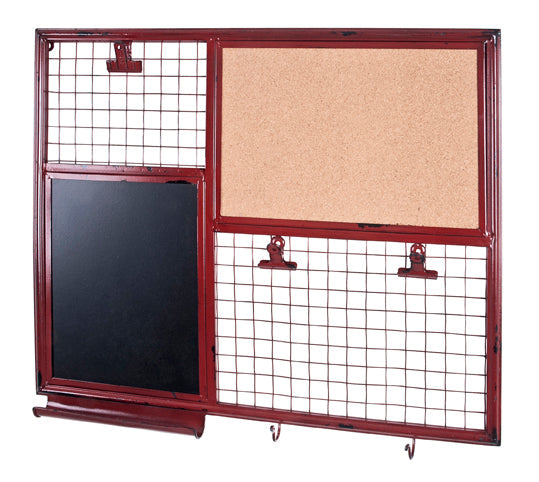 HAKU Möbel Memoboard aus Metall in Rot