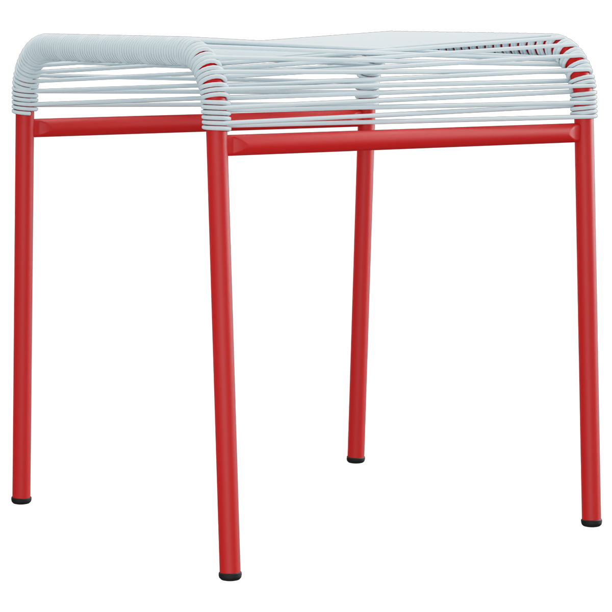Pastellblau / Rot