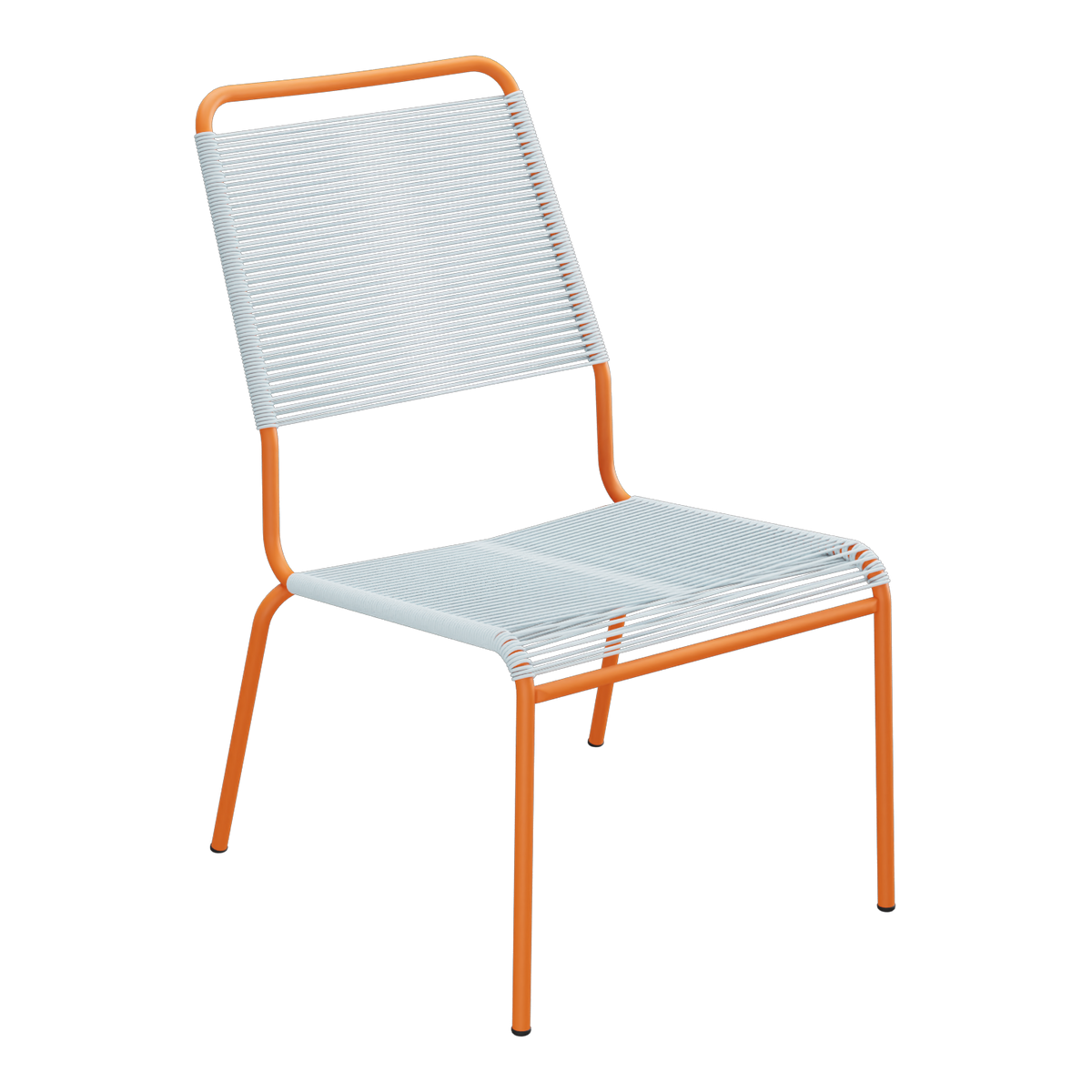 Pastellblau / Orange