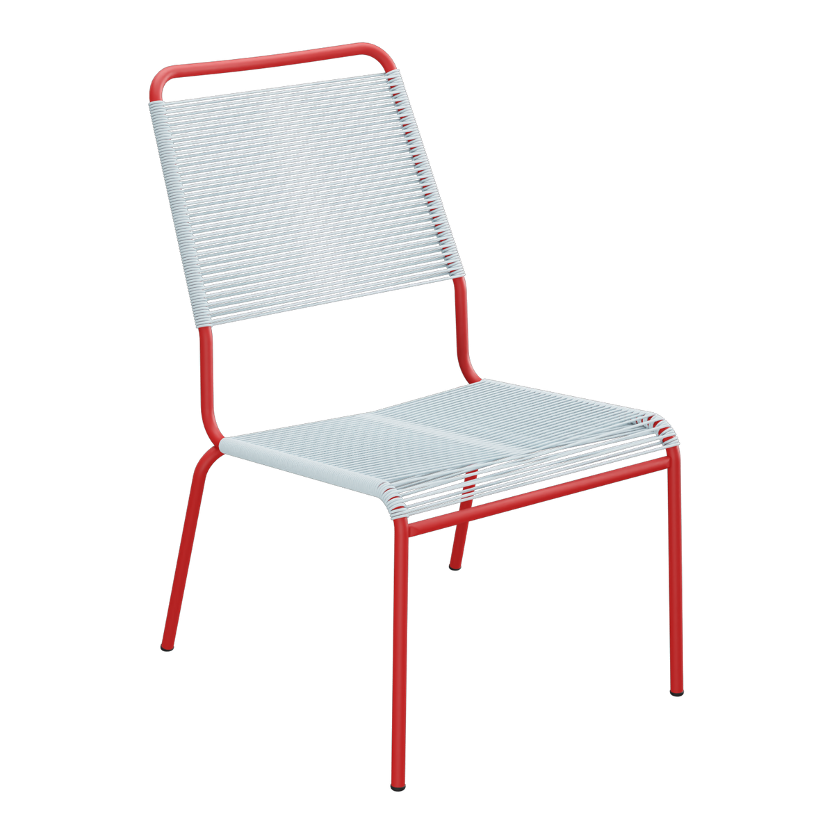 Pastellblau / Rot