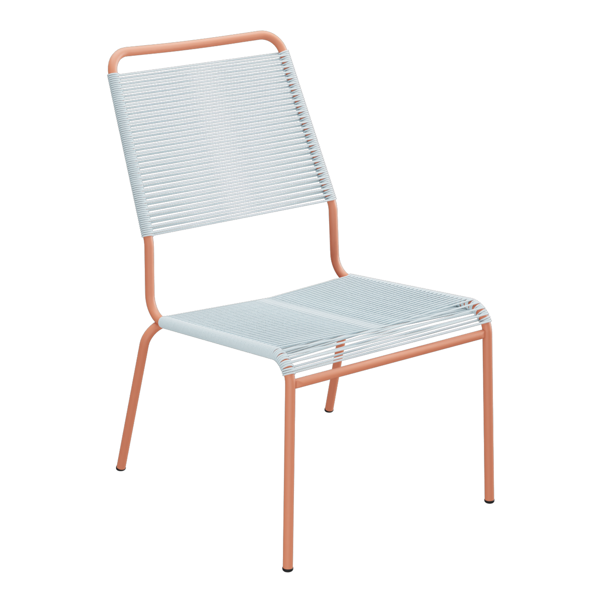Pastellblau / Terracotta
