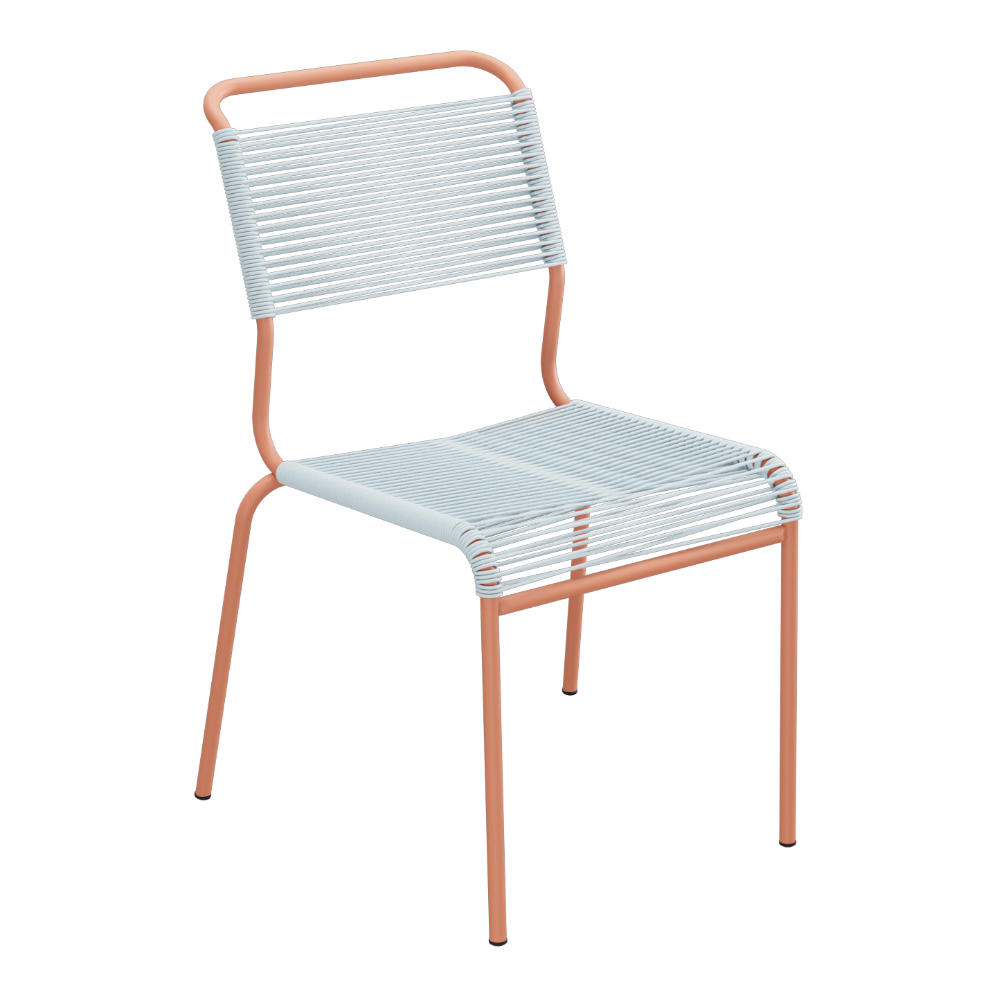 Pastellblau / Terracotta