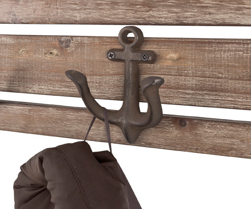 HAKU Möbel Garderobenleiste aus Massivholz in Braun B 36-66 cm H 14 cm, 66 x 7 cm, H 14 cm