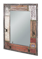 HAKU Möbel Wandgarderobe aus MDF Motiv Schriftzug in Braun 55 x 8 x 75 cm