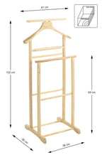 HAKU Möbel Herrendiener aus Massivholz in Natur