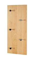 HAKU Möbel Wandgarderobe aus Massivholz in Braun 60 x 6 x 25 cm