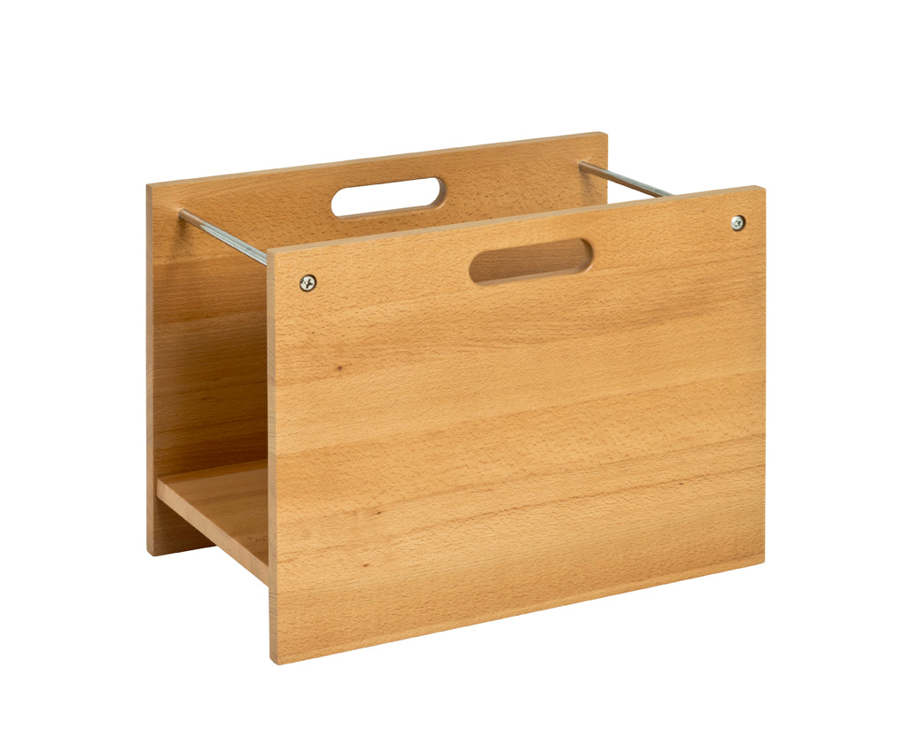 HAKU Möbel Zeitungsständer aus Massivholz in Braun 40 x 25 x 30 cm