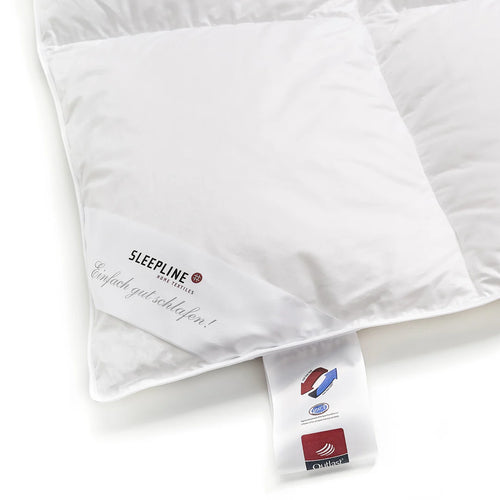 Sleepline Daunen-Duvet Clima Outlast Light in Weiss mit Zertifizierungslabel – leichte Bettdecke für optimalen Schlafkomfort