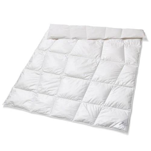 Sleepline Daunen-Duvet Clima Outlast Light in Weiss, leichtes Sommerduvet mit Kassettennaht