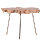 Gutmann Couchtisch aus Holz mit Metallbeinen, modernes Design, Wohnzimmertisch