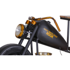 Gutmann Bar Chopper Slow Ride Barhocker Design Motorrad Stil schwarz gold