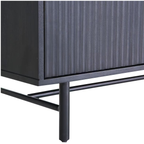 Gutmann Sideboard Mamba in Schwarz - modernes Design mit Holzfronten und Metallbeinen für stilvolles Wohnen.