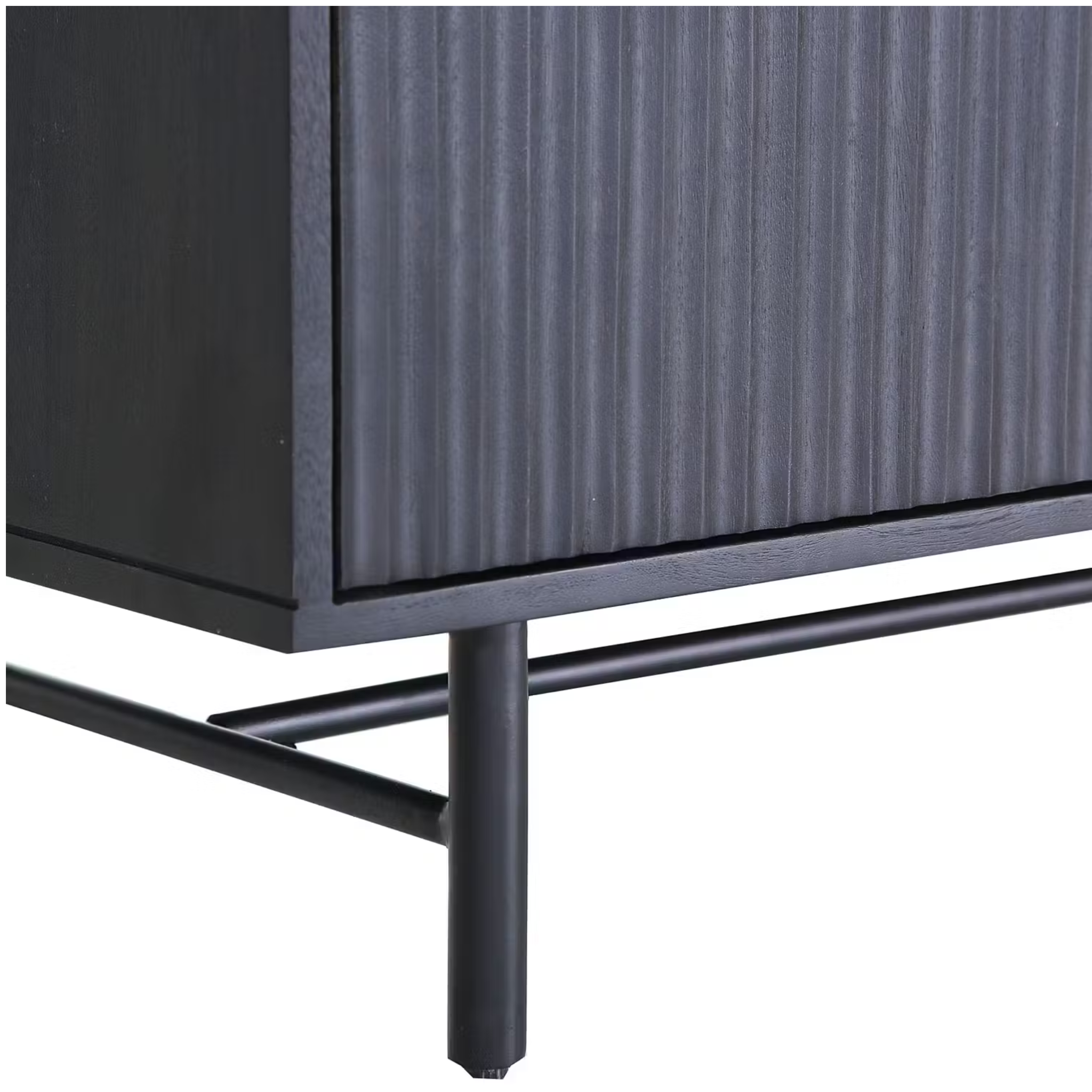 Gutmann Sideboard Mamba in Schwarz - modernes Design mit Holzfronten und Metallbeinen für stilvolles Wohnen.