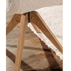 Gutmann Stuhl Wolly - Holzgestell mit Textilsitz, modernes Design für Wohnzimmer und Esszimmer.