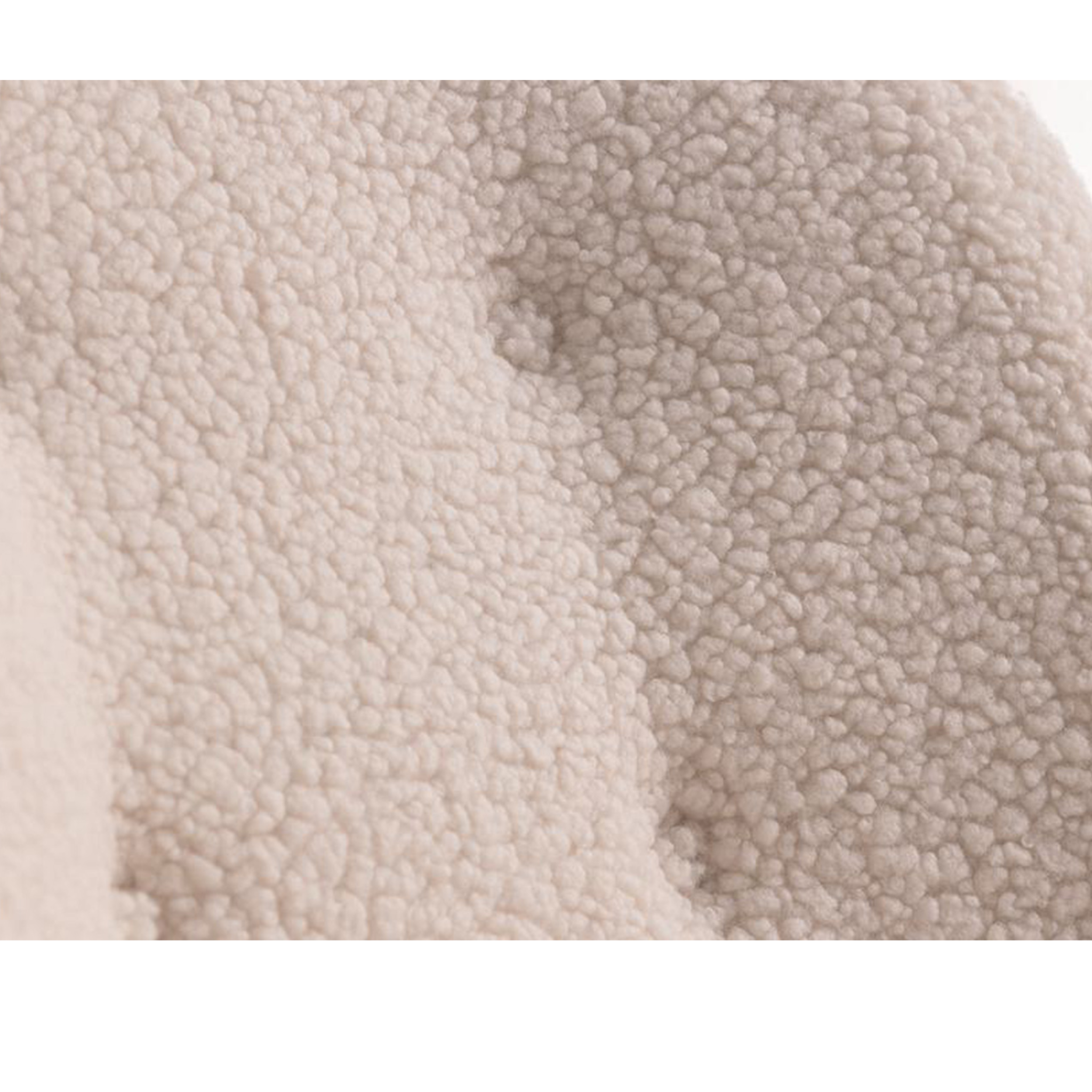 Gutmann Schaukelstuhl Wolly in Beige - Hochwertige Polstermöbel mit strukturiertem Stoffbezug