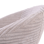 Detailaufnahme Sessel Tiptoe Cord Natur – cremefarbener Cordbezug mit markanter Streifenstruktur