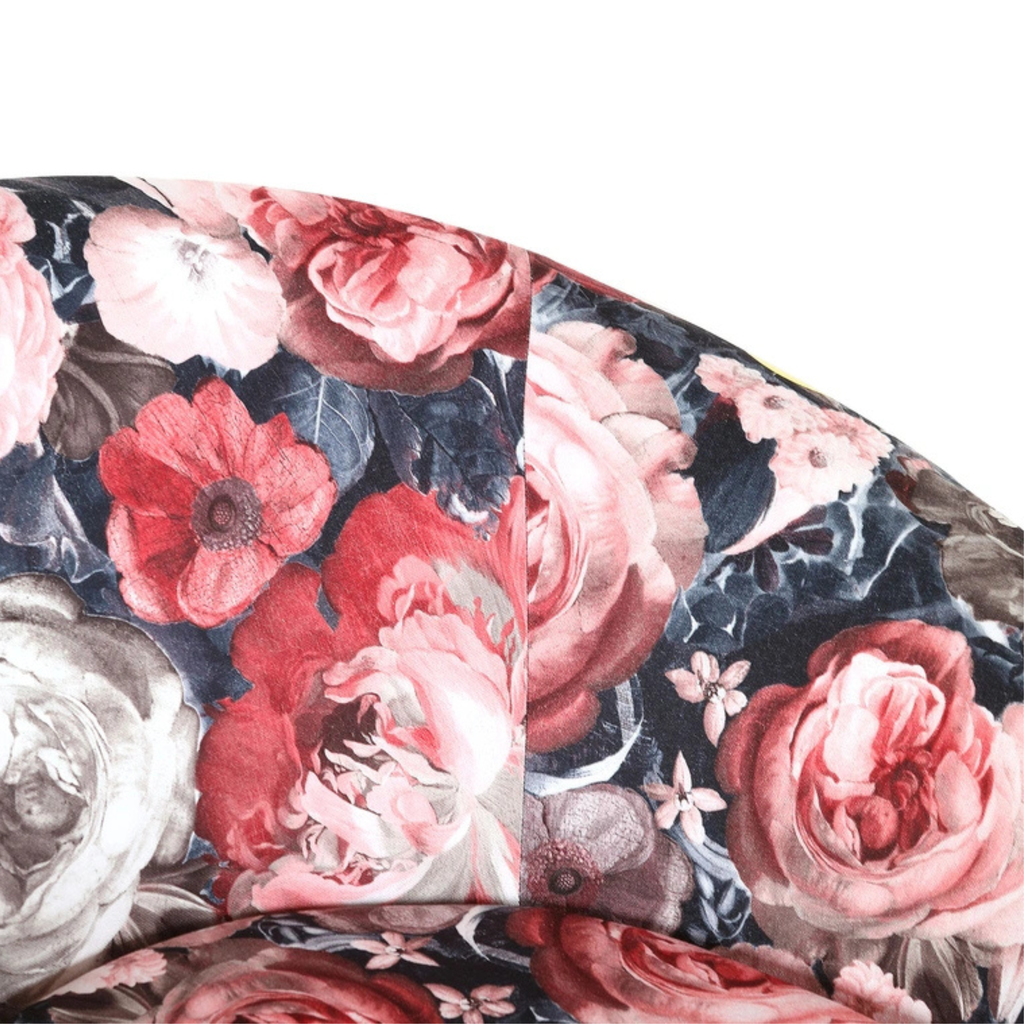 Fauteuil à imprimé floral