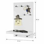 HAKU Möbel Schlüsselboard aus MDF in Weiss