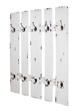 HAKU Möbel Wandgarderobe aus MDF 65 x 9 x 100 cm in Weiss