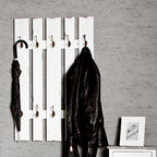HAKU Möbel Wandgarderobe aus MDF 65 x 9 x 100 cm in Weiss