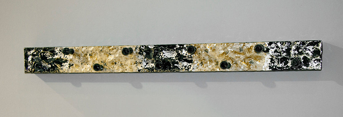 HAKU Möbel Garderobenleiste aus Metall in Schwarz B 75-115 cm H 11 cm, 115 x 6 cm, H 11 cm