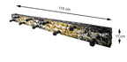 HAKU Möbel Garderobenleiste aus Metall in Schwarz B 75-115 cm H 11 cm, 115 x 6 cm, H 11 cm