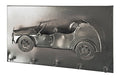 HAKU Möbel Wandgarderobe aus Metall Motiv Auto in Anthrazit