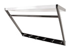 HAKU Möbel Wandgarderobe aus Metall in Anthrazit 60 x 29 x 40 cm