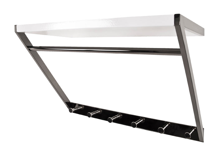 HAKU Möbel Wandgarderobe aus Metall in Anthrazit 60 x 29 x 40 cm